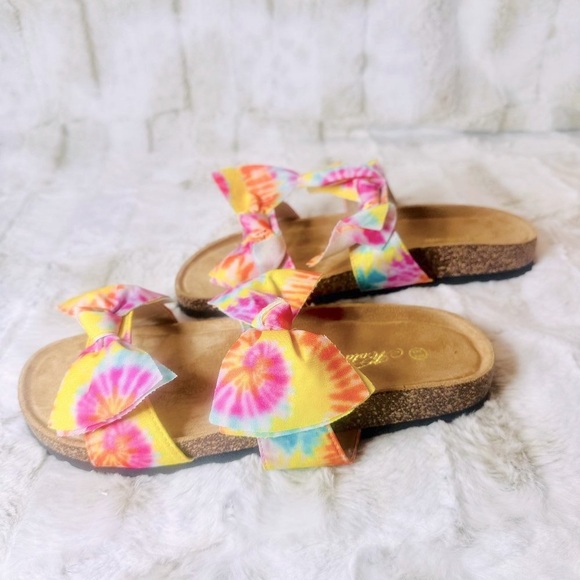 Mata Tye Dye Flat Form Fit Slip On Sandals - Picture 5 of 7